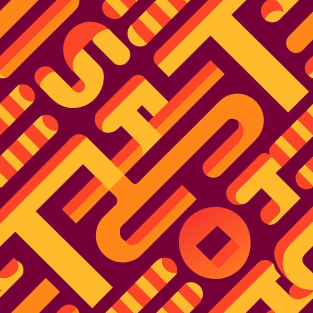 Text based pattern vector Illustration