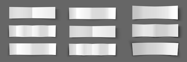 Vector text box. paper banners set. shadow effect.