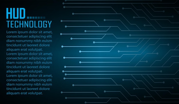 Testo cyber circuito futuro concetto di tecnologia background