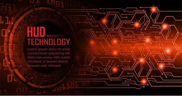 Testo cyber circuito futuro concetto di tecnologia background