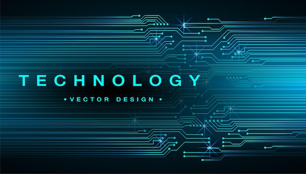 text cyber circuit future technology concept background