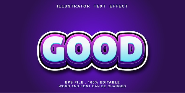 Text effct editable good