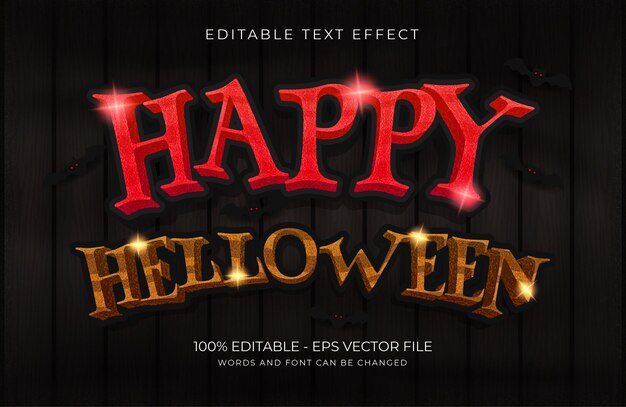 Vector text effect 3d autumn concept premium vector