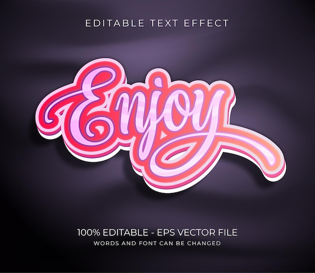 Vector text effect 3d hello september concept premium vector