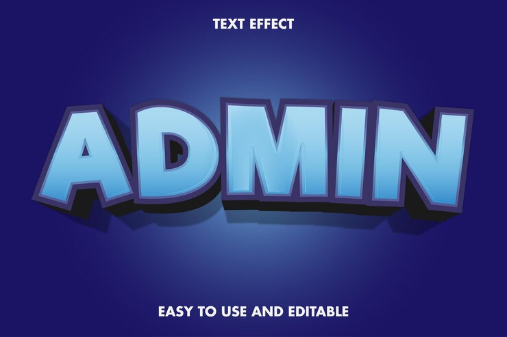 Text effect - admin. editable 