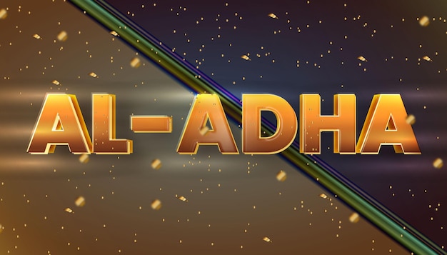 Vector text effect aladha