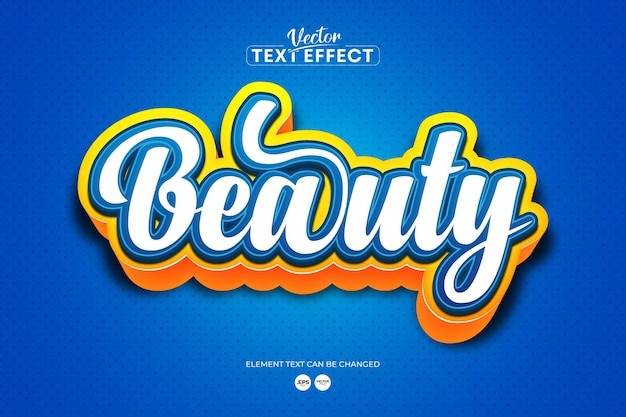 Text effect beauty