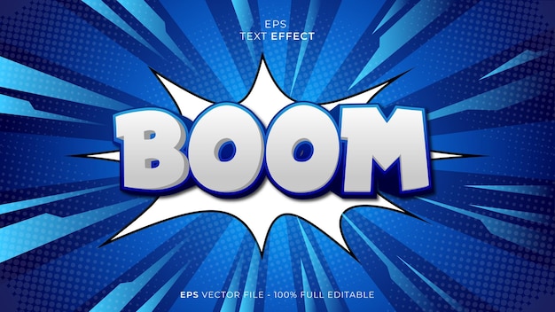 Text effect Boom. Editbale text