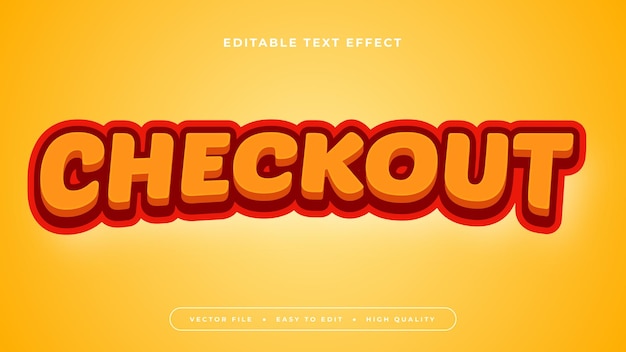 Text effect checkout