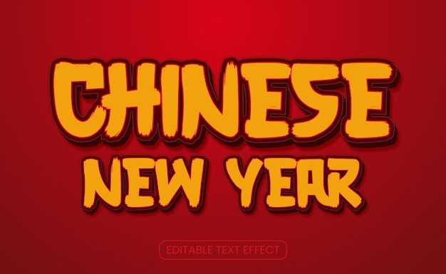 Text Effect Chinses New Year