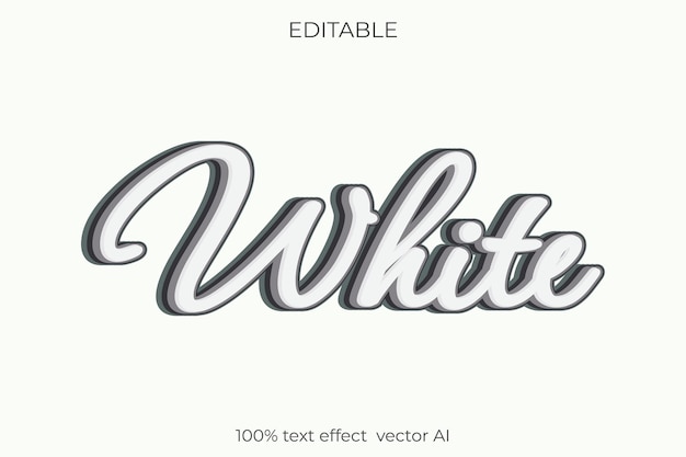 text effect color white