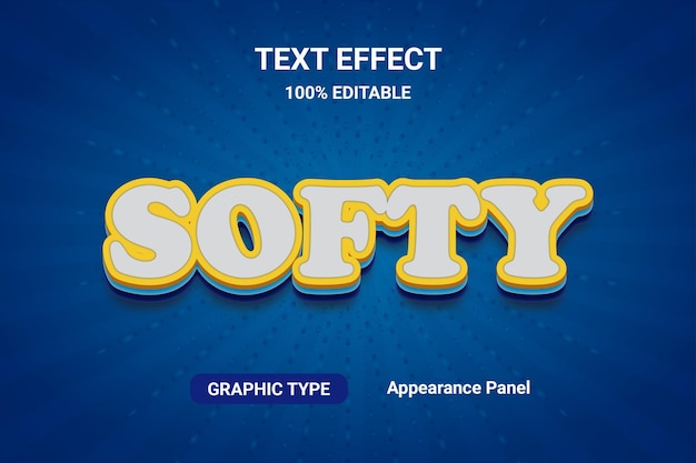 Text effect comic font style fully editable vector