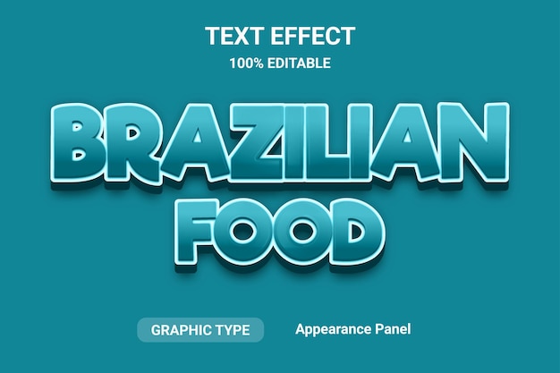 Text effect comic font style vector fully editable EPS file