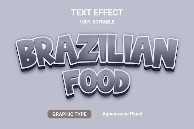 Text effect comic font style vector fully editable eps file