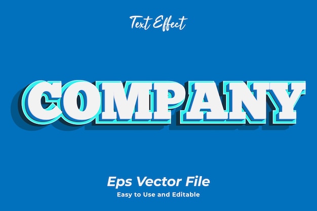 Text effect company editable and easy to use premium vector