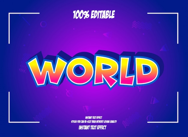 Text effect for cool futuristic effect