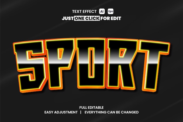 Vector text effect design v26