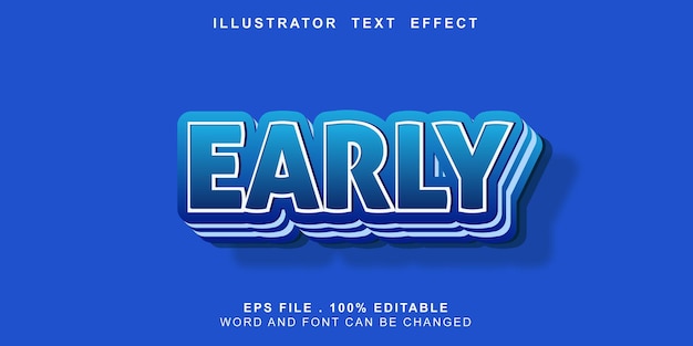 Text effect early