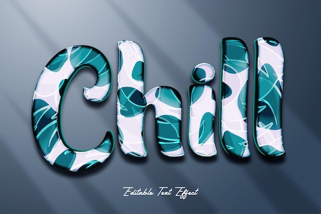 Text Effect Editable Chill text