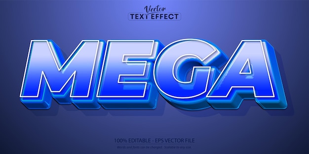 Text effect editable comic and cartoon text style