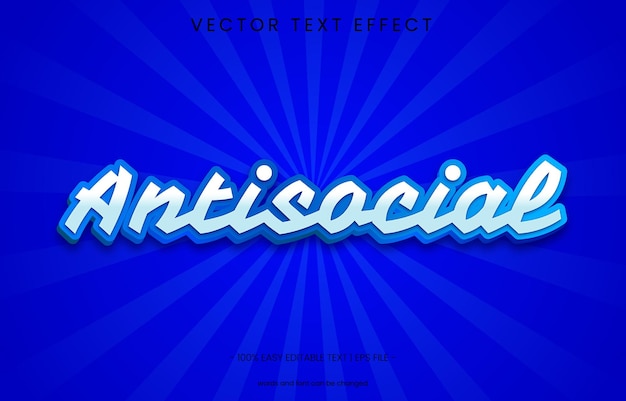 Text effect editable file with background vector design