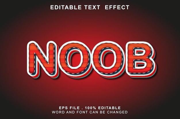 Text effect editable noob