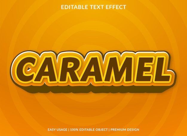 Text effect editable template with abstract font style use for typography brand and logo