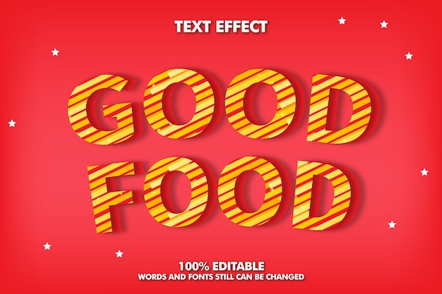 Vector text effect editable