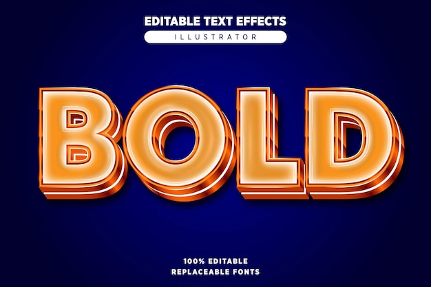 Text effect editable