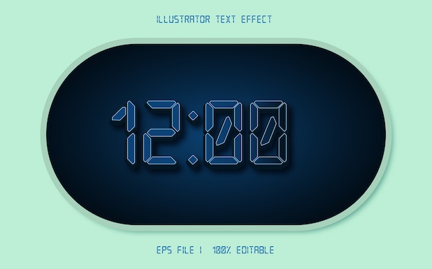 Text effect editable