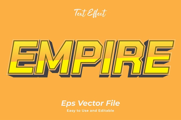 Text effect Empire Editable