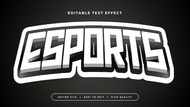 Vector text effect esports 11