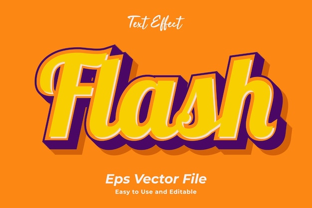 Text effect Flash Editable and easy to use