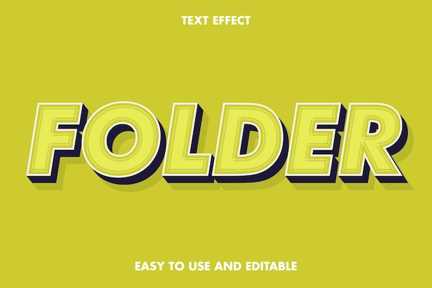 Text effect - folder.