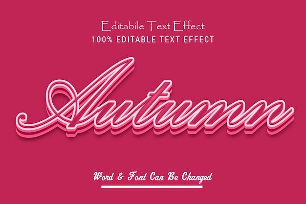 Text effect font style fully editable EPS file