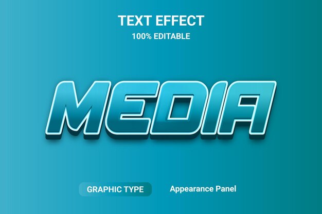 Text effect font style fully editable eps file