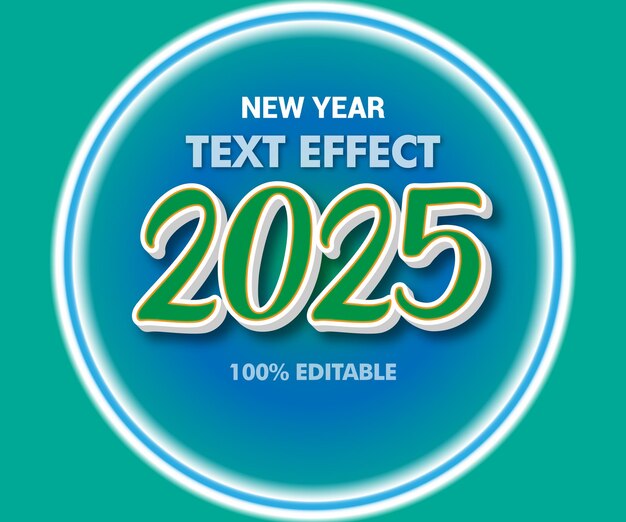 テキスト効果フォント3dテキスト編集可能なベクトル20242025