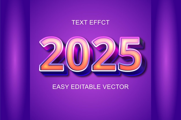 текстовый эффект font3dtext редактируемый вектор 20242025