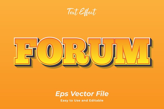 Text Effect Forum Editable