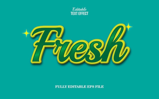 TEXT EFFECT FRESH