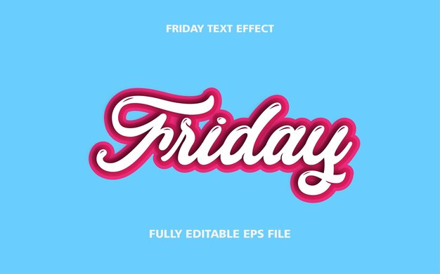 Text effect friday