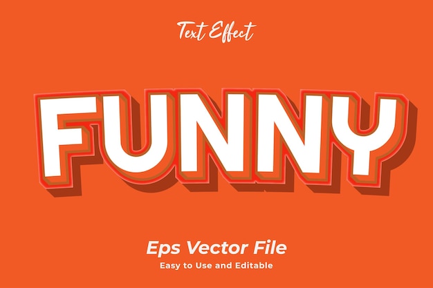 text effect funny editable and easy to use premium vector