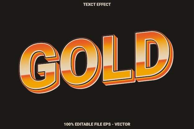 text effect gold