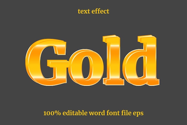 text effect gold