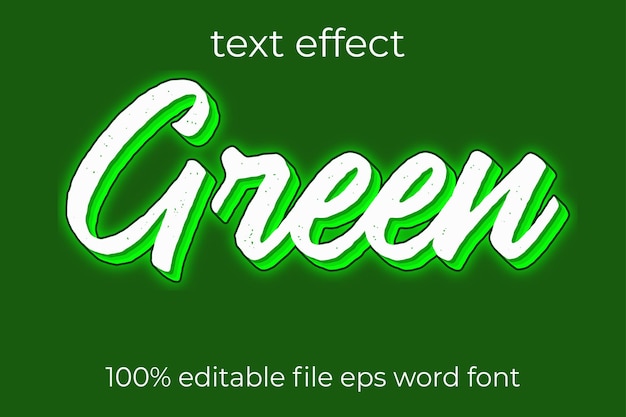 text effect green