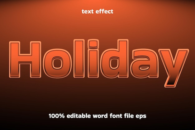text effect  holiday
