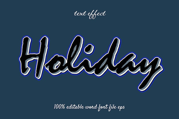 text effect holiday