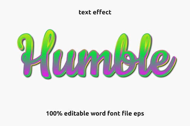 text effect humble