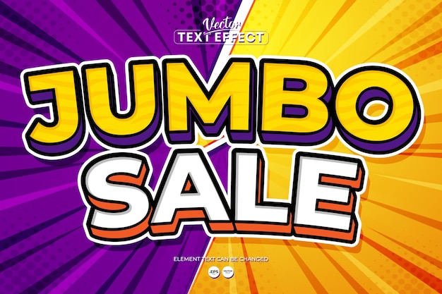 Text effect jumbo sale