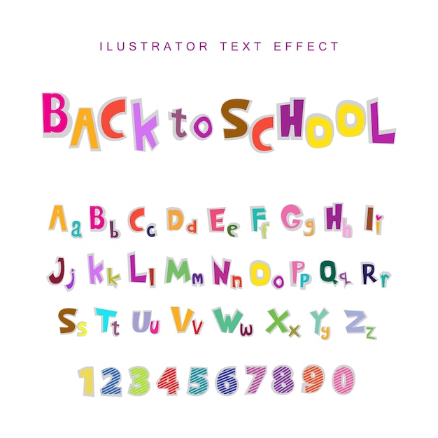 Text effect for kids